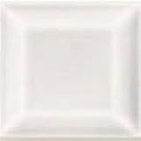 Adex USA Hampton Beveled 3 x 3 White Ceramic Tile & Stone