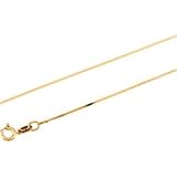 14K Yellow Gold Solid Serpentine Chain - 20 inches