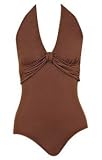 Nouveau Riche One Piece Halter Swimsuit by Jantzen - Plus Size Swimwear Plus Size Swimsuits