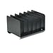MMF Industries 26413BRBLA Adjustable steel book rack, 6 compartments, 15w x 11d x 8-7/8h, black
