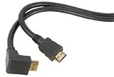 Right angled HDMI to straight HDMI lead, 5.0m, blister