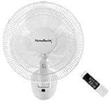Home Basix FW40-S1 Oscillating Wall Fan with Remote 16"