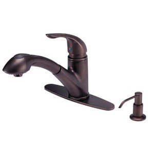 Danze D454612RB Melrose Single Handle PullOut Kitchen Faucet, Oil Rub Bronze