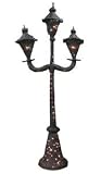 Large 8 Ft. Halloween Lighted Life Size Black Lantern Prop Decoration