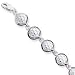 Sterling Silver Soccer balls Bracelet - 7 inch