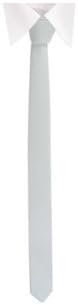 Solid White Super Skinny Necktie