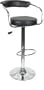 Black - Omicron Kitchen Padded Bar Stool