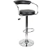 Black - Omicron Kitchen Padded Bar Stool