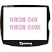 Electronics : Giottos Aegis 59.7 x 50.4mm Professional Glass LCD Screen Protector for the Nikon D40 / D40X, 12 Layers of Multi-Coatings Each Side.