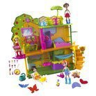 Polly Pocket Garden Tree House Playset 35+ Pieces Included