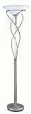 Majesty Satin Steel Metal Torchiere Lamp - LS-9640SS