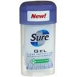 HealthPersonalCare: Sure Anti Perspirant Deodorant Clear Gel, Unscented   2.25 Oz