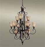 12 Two Tier Light Chandelier