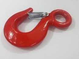 5 Count -1.5 Ton Alloy Eye Hoist Hooks (With Latch) Industrial Grade- FREE SHIPPING!