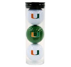 Team Golf Miami Hurricanes - Clear Ball Tube