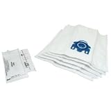 (Pack x 5) MIELE Synthetic Microfibre Fleece Replacement Vacuum Cleaner Hoover DUST BAGS & 2 x FILTERS - Fits Miele: S5000 to S5999 (incl. S5209, S5210, S5211, S5216, S5218, S5280, S5281, S5411 & Red Pearl Limited Edition)