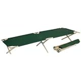 NEW! O.D. Green Army Wood Folding Cot - MADE IN THE USA! by Rothco