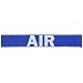 Brady 7006-1 Self-Sticking Vinyl Pipe Marker, B-946, 2 1/4" Height X 14" Width, White On Blue Pressure Sensitive Vinyl, Legend "Air"
