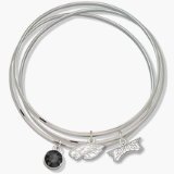 Philadelphia Eagles Gold Plated Triple Bangle Bracelet