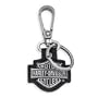 Harley-Davidson� Cutout Bar & Shield Key Fob. Top-grain leather. 99444-06V