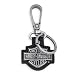 Harley-Davidson&Acirc;&reg; Cutout Bar & Shield Key Fob. Top-grain leather. 99444-06V