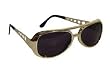 Elvis Brille gold 60 er Jahre mit Koteletten