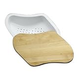 KOHLER 3292-0 Colander/Cutting Board Fits 9-1/4-Inch X 15-3/8-Inch Basin, White
