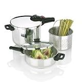 Review Fagor 918060803 / Fagor 2-by-1 Multi-Pressure Cooker Set