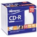Memorex - 20 x CD-R - 700 MB ( 80min ) 52x - slim jewel case - storage media