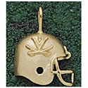 Virginia Cavaliers Helmet with Sabres Pendant - 10KT Gold Jewelry