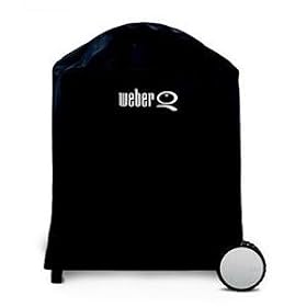 Weber 6552 Premium Grill Cover, Fits Weber Q, Q-200, and Q-220 with Cart