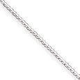 Sterling Silver 1mm Round Franco Chain Necklace - 24 Inch - Lobster Claw