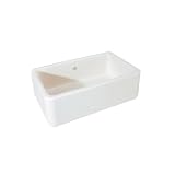 Rohl RC3018WH Shaws Original Single-Bowl Fireclay Apron Sink, White