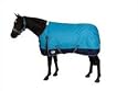 Weatherbeeta Pony Lite Turnout Standard Neck-4'6 - Bright Blue/Navy