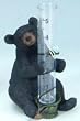 Decorative Black Bear Garden Rain Gauge