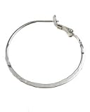 Hammered Sterling Silver Hoop Earrings