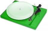 Pro-Ject Debut Carbon Esprit glänzend grün Manueller Plattenspieler mit montiertem Tonabnehmer Ortofon 2M Red