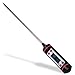 Digital Meat Thermometer, Instant Read - Electronic Digital Display Probe for Meat, Kitchen Food & Grilling BBQ Meat - E-Book Cooking Tips - Use to Make Candy or Chocolate - by Sined