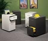 HON Mobile Pedestal, Box/Box/File, 15'x23'x28', Black