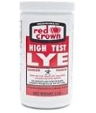 Red Crown High Test Lye for Soap Making Case of 3-2 Lb. Packages
