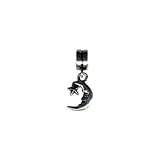 Eve's Addiction Dangling Crescent Moon Bead - Pandora Bead & Bracelet Compatible
