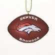 Denver Broncos 1.75" Resin Football Christmas Ornament - NFL Football