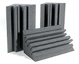 Auralex Metro LENRD Bass Traps, 8-pack, Charcoal Gray