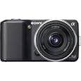 Sony Alpha NEX-3 Interchangeable Lens Digital Camera w/18-55mm Lens (Black)-14.2 Mpix