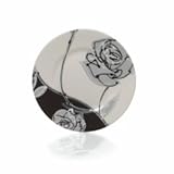 Mikasa Urban Rose 8-Inch Salad Plate, Black and White