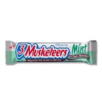 3 Musketeers Mint Bars with Dark Chocolate, 1.24 Oz Pack, 24 ea by MASTERFOODS US .