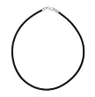 Sterling Silver Rubber Necklace - Size: 16'' to 20''