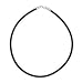 Sterling Silver Rubber Necklace - Size: 16'' to 20''