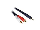 IMAGE OF Cables To Go 25ft Velocity 3.5mm To (2) Rca Audio Cbl Fully molded connectors