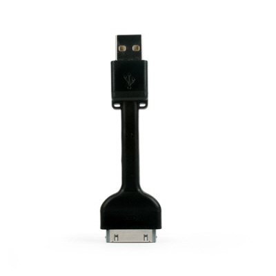 Sync & Charge Travel Size USB Cable for Apple iPod and iPhone 3G and 3GS (Color Option: Black)